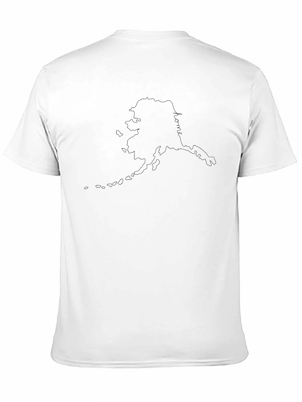Alaska Outline Black T-Shirt