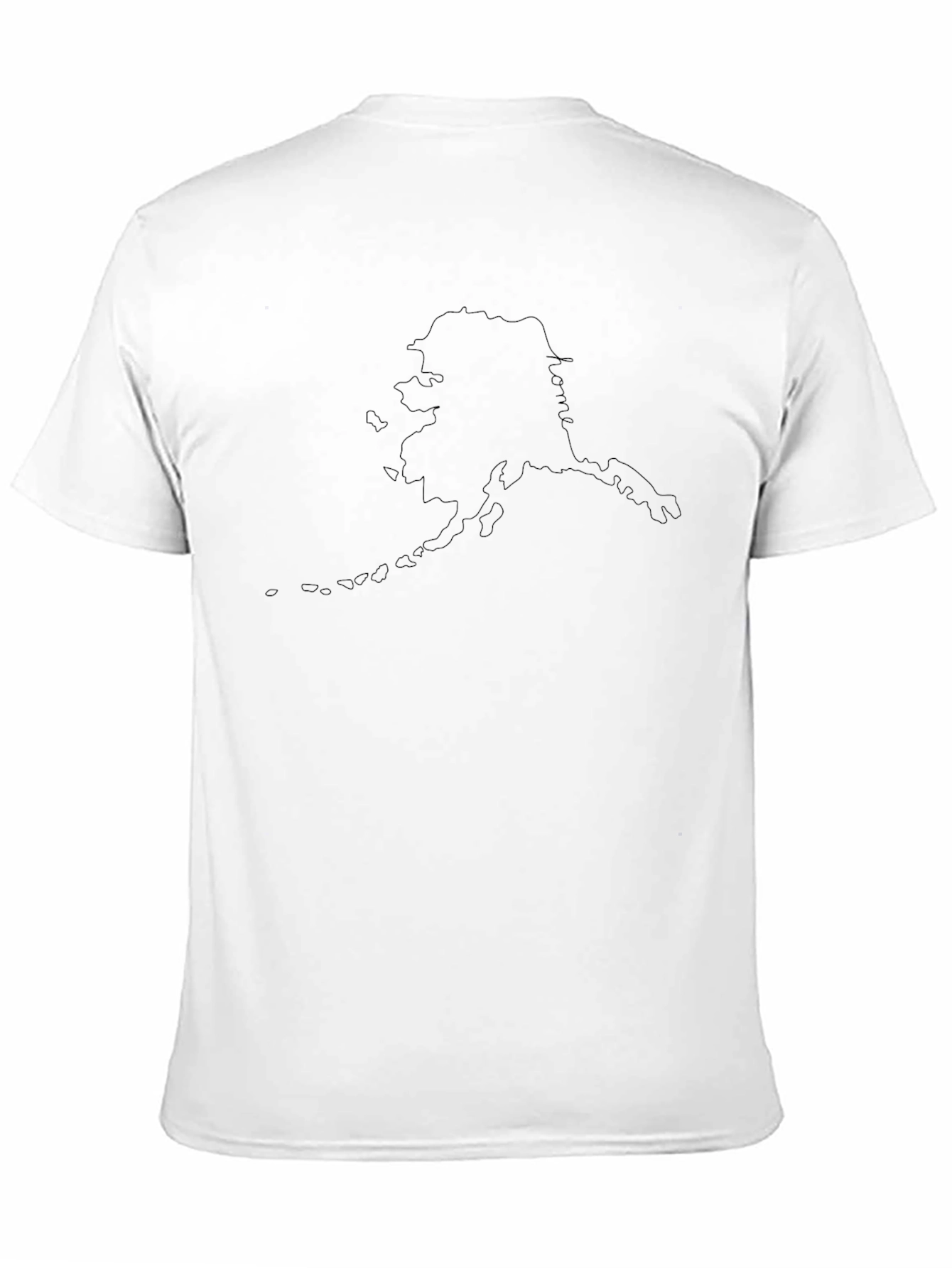 Alaska Outline Black T-Shirt