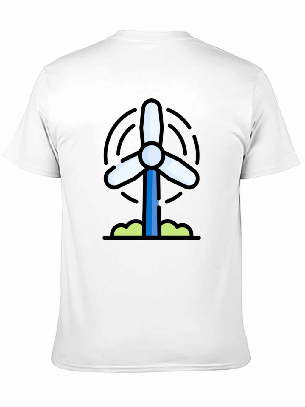 Wind Turbine Graphic Tee - Eco-Friendly Shirt