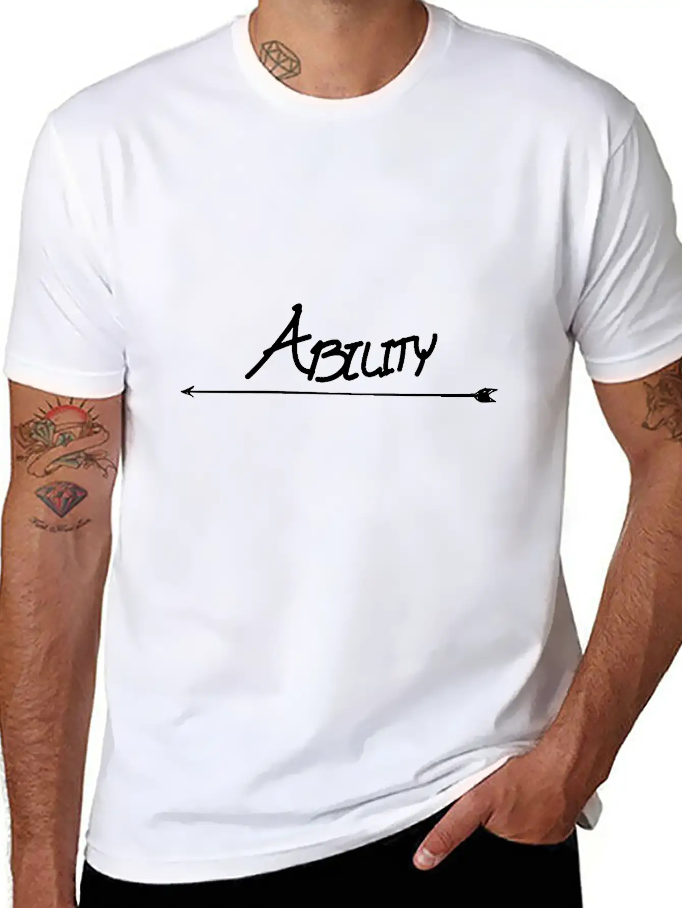 Ability Arrow Funny Stylish Everyday T-Shirt – Unisex Basic Cotton Tee