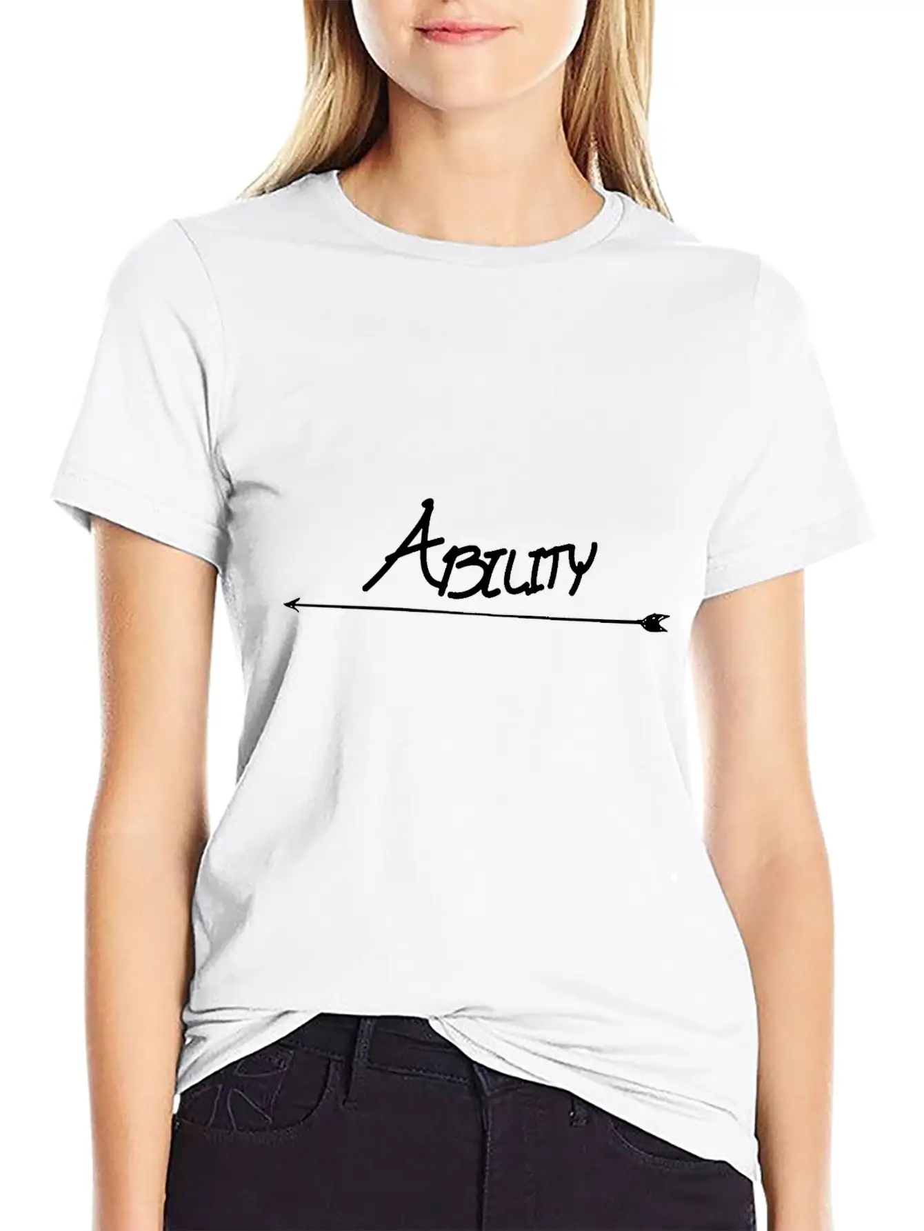 Ability Arrow Funny Stylish Everyday T-Shirt – Unisex Basic Cotton Tee