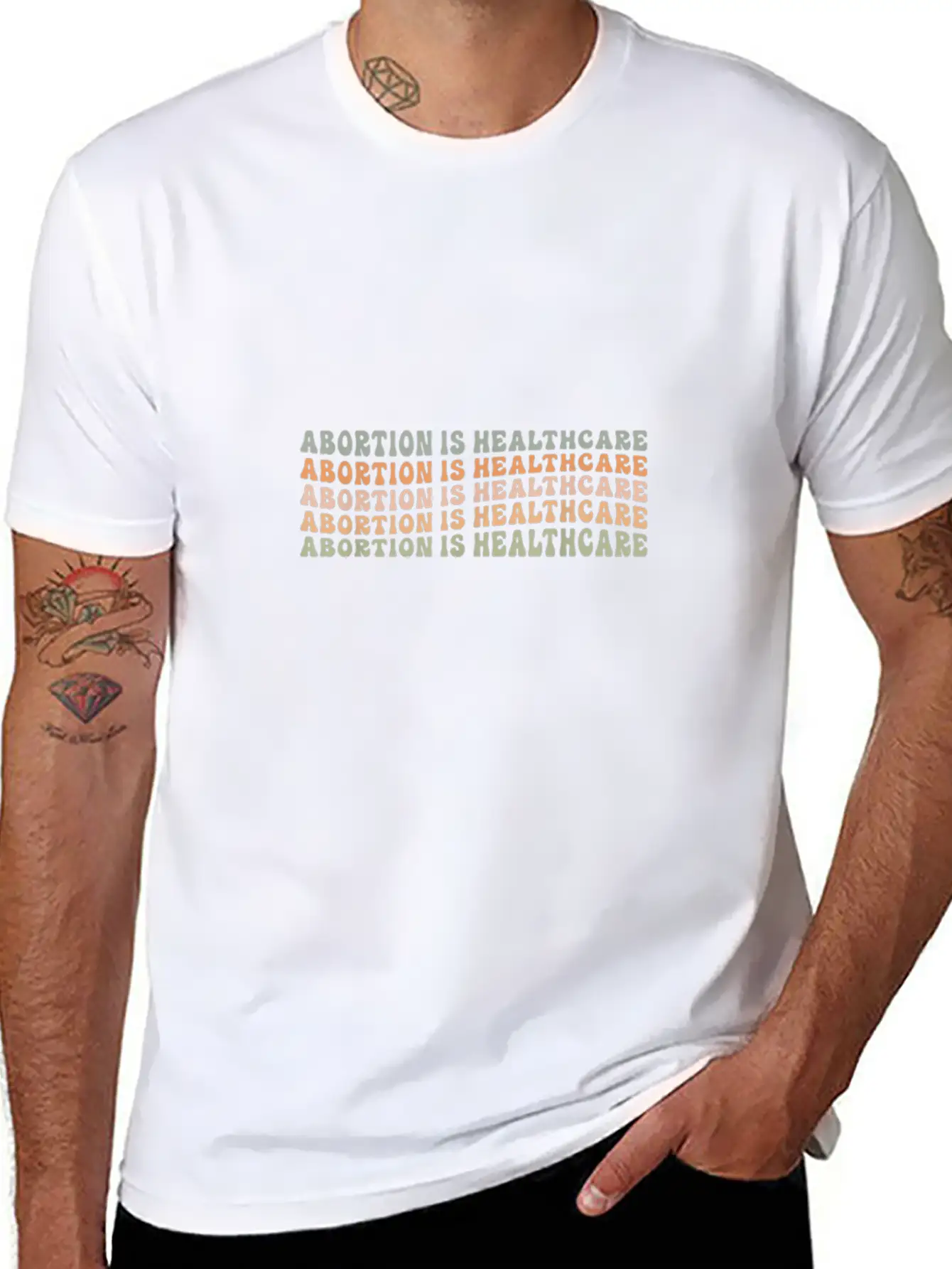Abortion Is Healthcare Feminist Women's Rights Unisex Casual T-Shirt – Clean Design For Daily Comfort