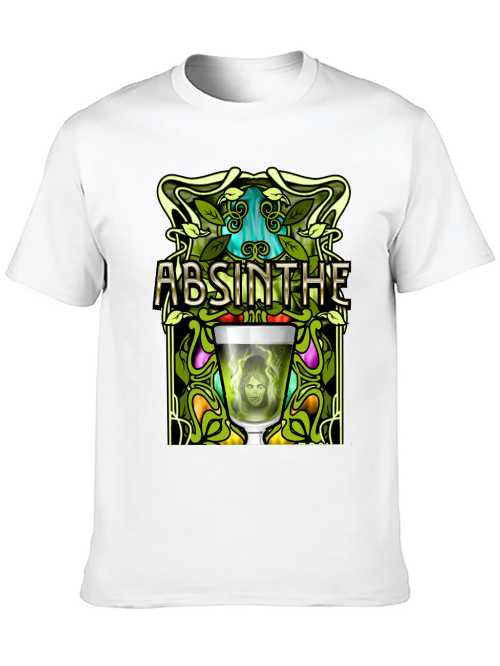 Absinthe T-Shirt Design Stylish Everyday T-Shirt – Unisex Basic Cotton Tee