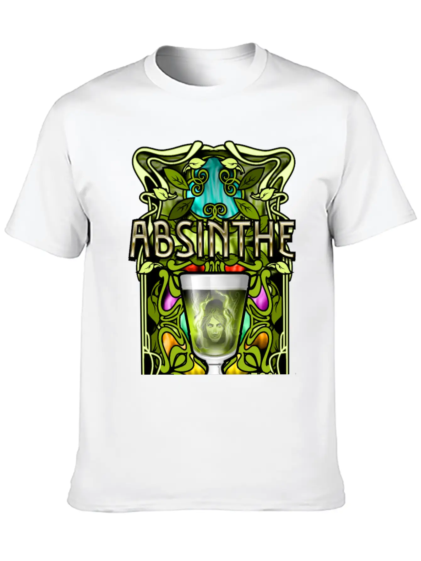 Absinthe T-Shirt Design Stylish Everyday T-Shirt – Unisex Basic Cotton Tee