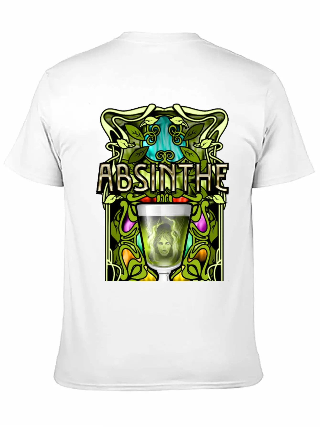 Absinthe T-Shirt Design Stylish Everyday T-Shirt – Unisex Basic Cotton Tee