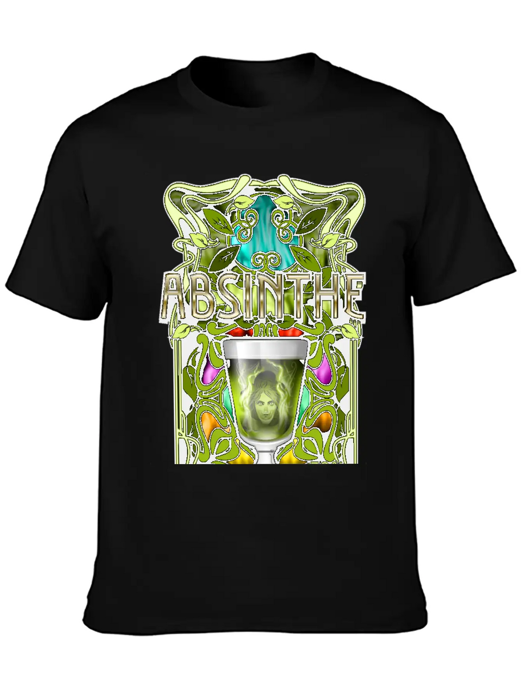 Absinthe T-Shirt Design Stylish Everyday T-Shirt – Unisex Basic Cotton Tee