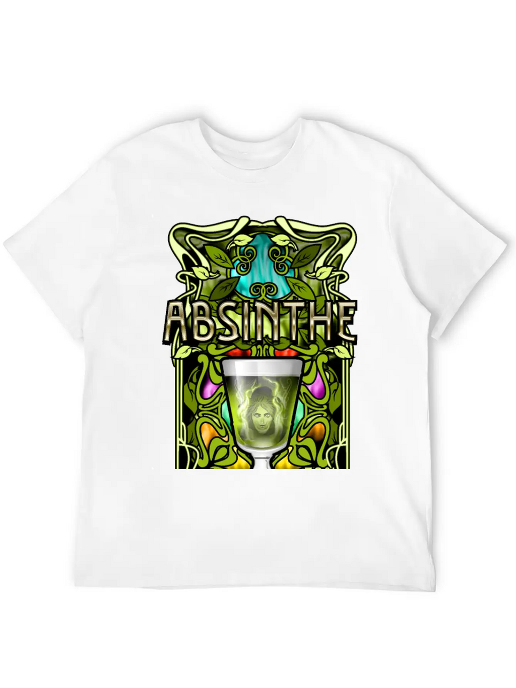 Absinthe T-Shirt Design Stylish Everyday T-Shirt – Unisex Basic Cotton Tee
