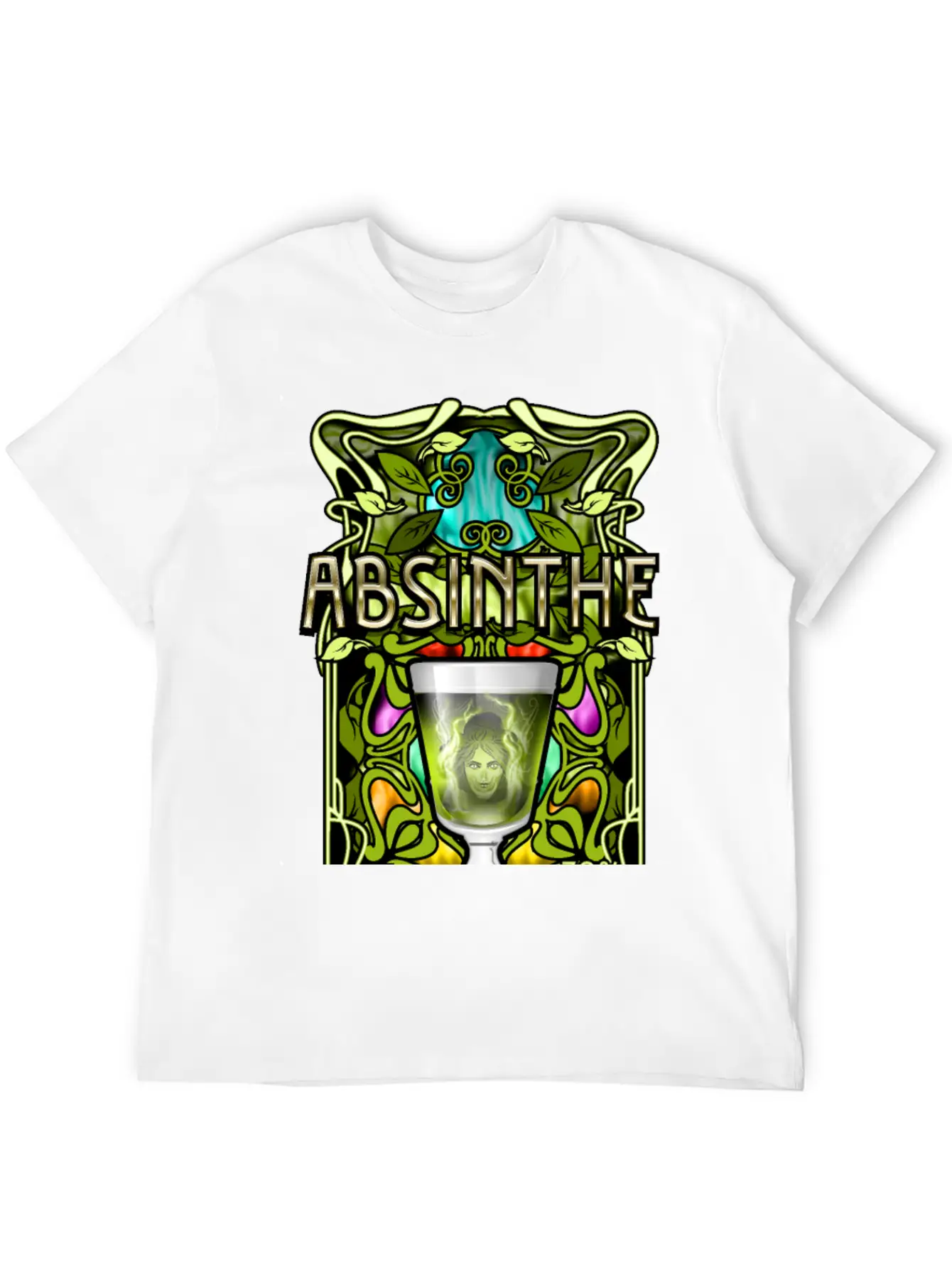 Absinthe T-Shirt Design Stylish Everyday T-Shirt – Unisex Basic Cotton Tee