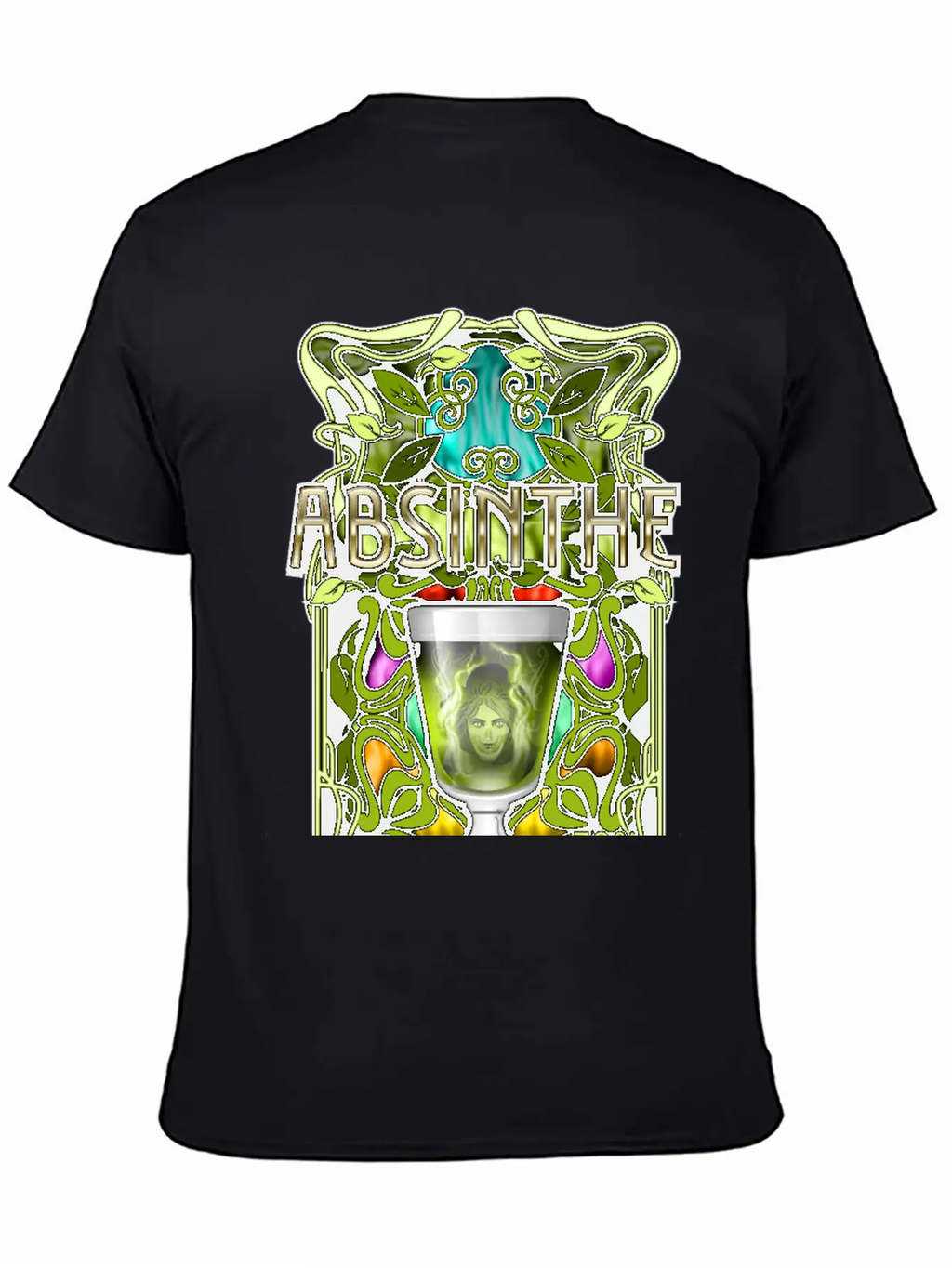 Absinthe T-Shirt Design Stylish Everyday T-Shirt – Unisex Basic Cotton Tee