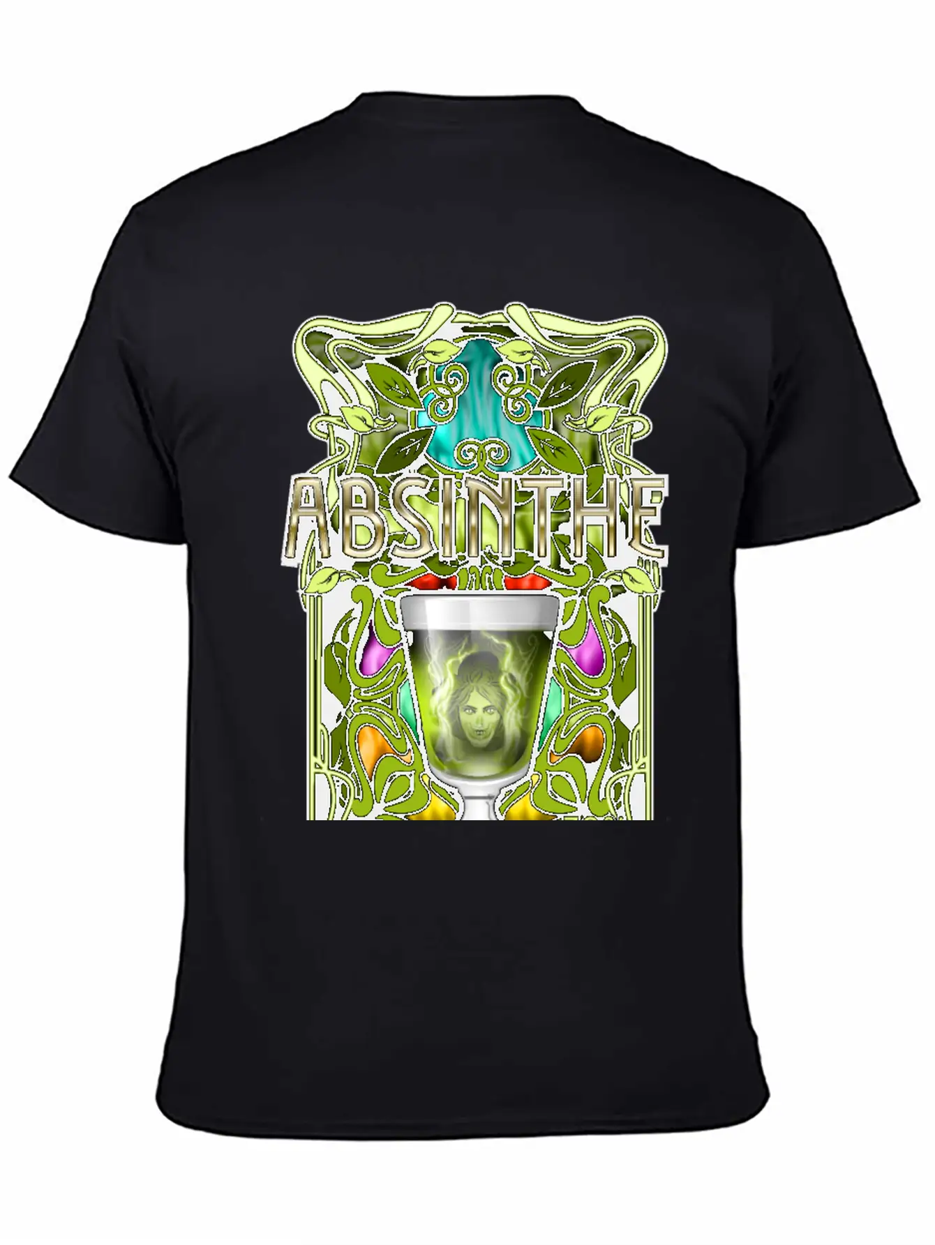 Absinthe T-Shirt Design Stylish Everyday T-Shirt – Unisex Basic Cotton Tee