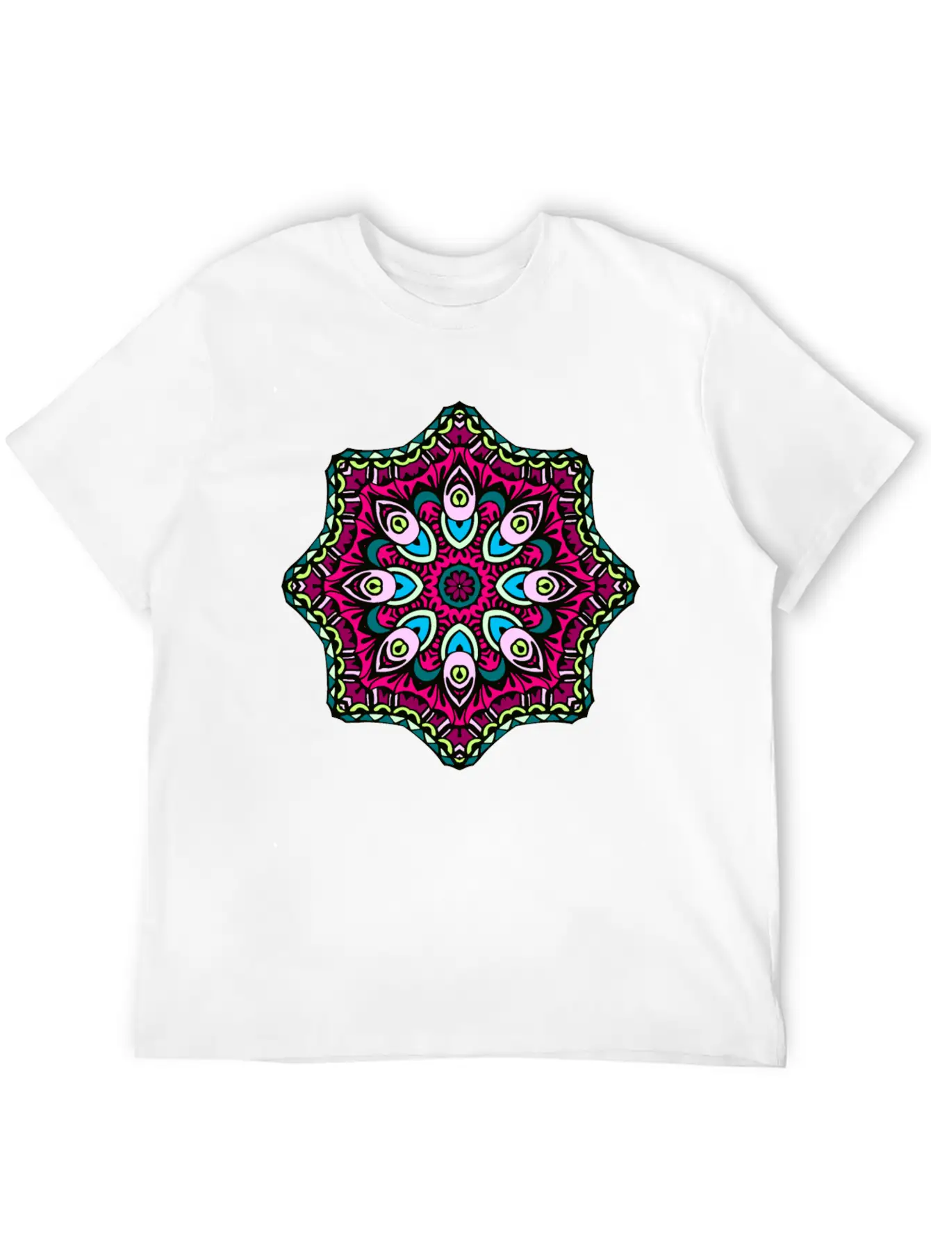 Abstract Boho Mandala Stylish Everyday T-Shirt – Unisex Basic Cotton Tee