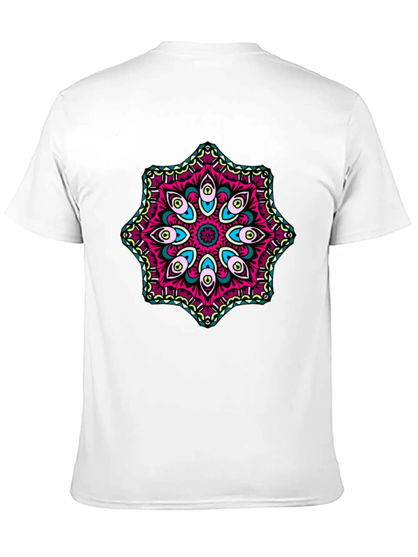 Abstract Boho Mandala Stylish Everyday T-Shirt – Unisex Basic Cotton Tee
