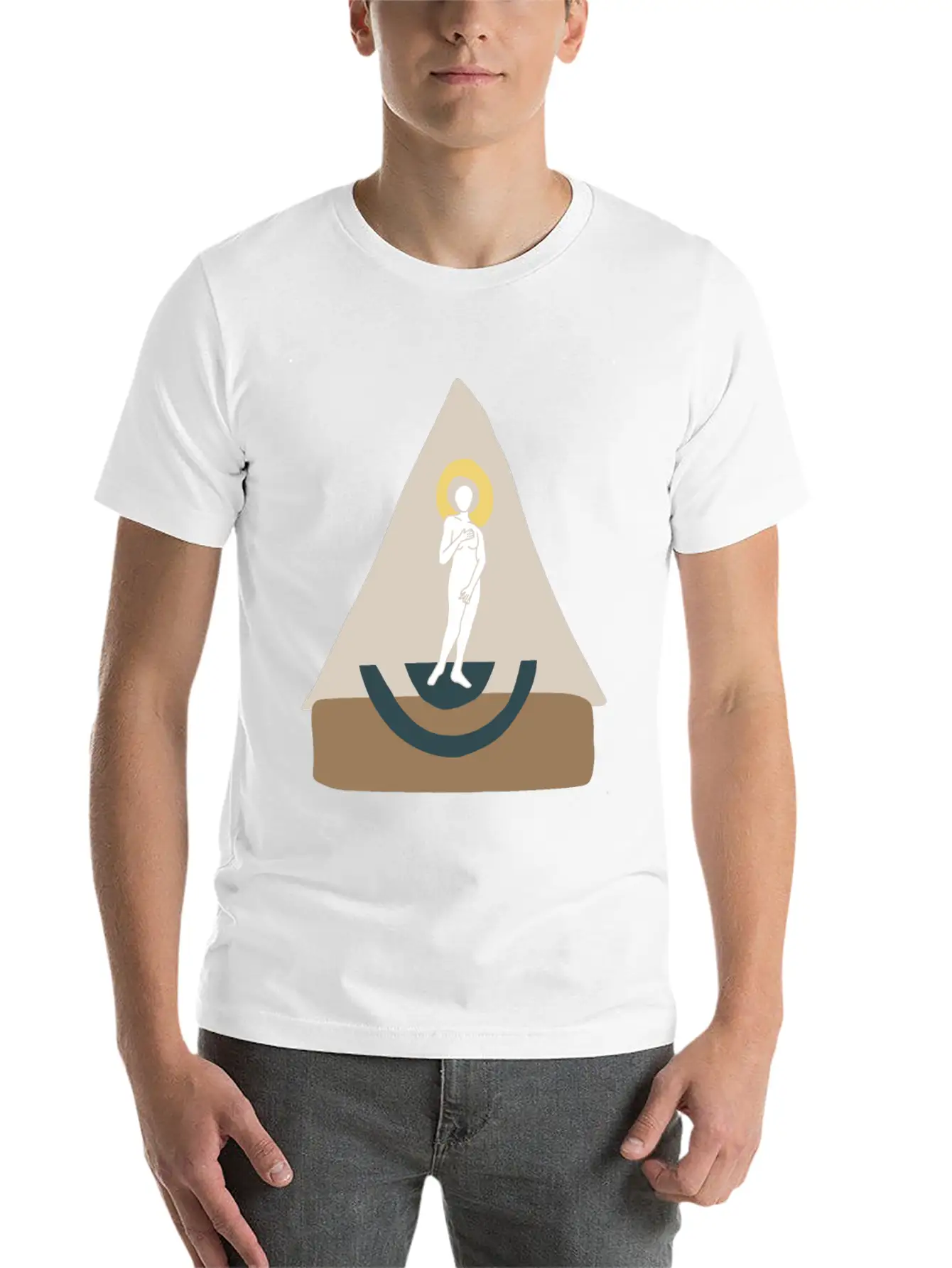 Abstract Boho Venus Classic Cotton Tee – Unisex Comfort For Any Season