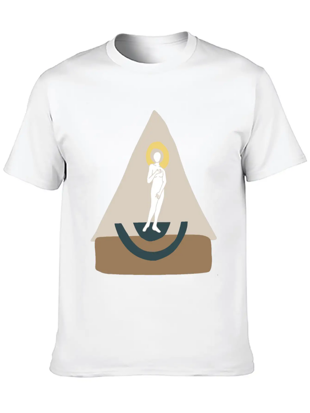 Abstract Boho Venus Classic Cotton Tee – Unisex Comfort For Any Season