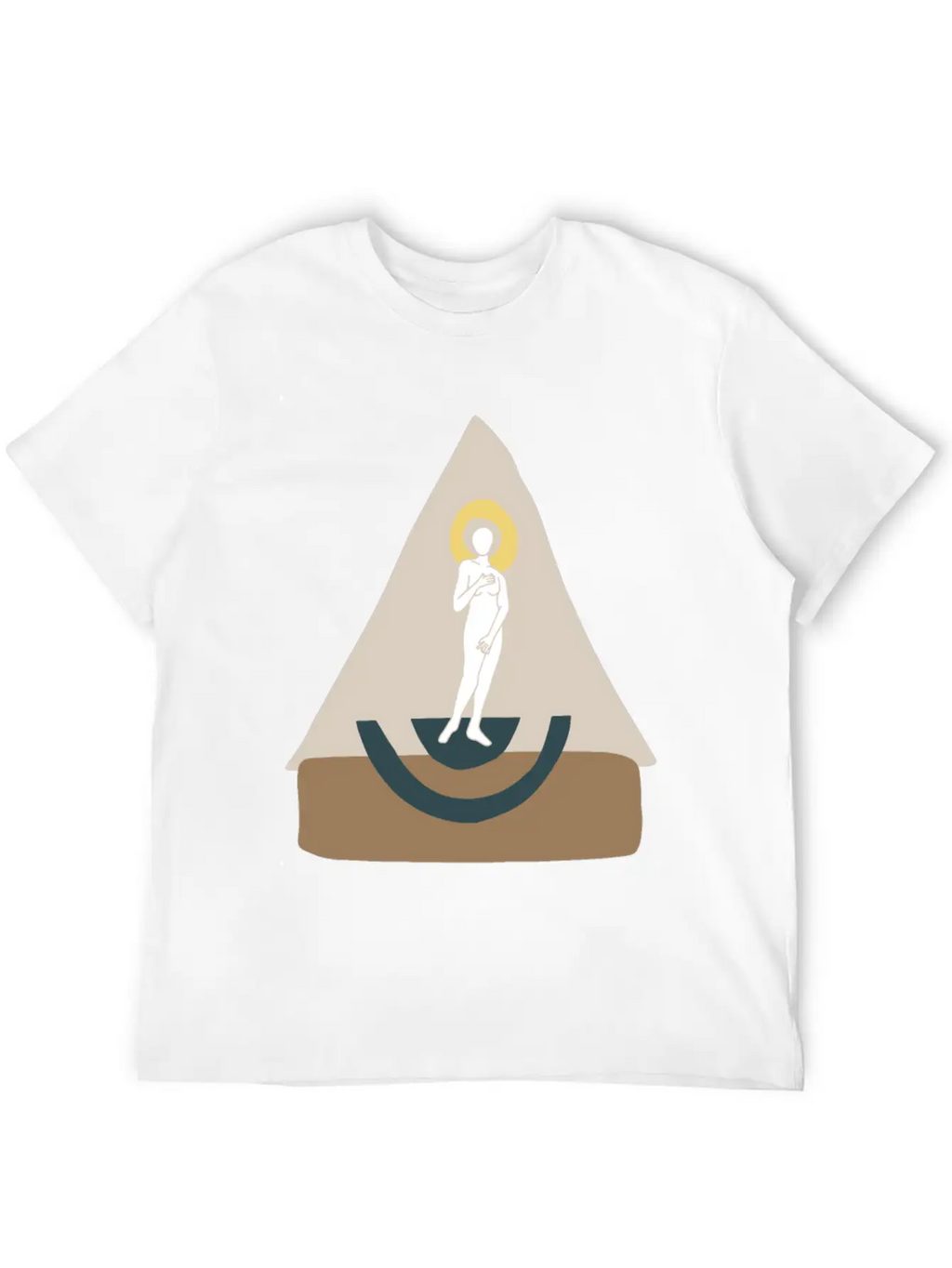 Abstract Boho Venus Classic Cotton Tee – Unisex Comfort For Any Season