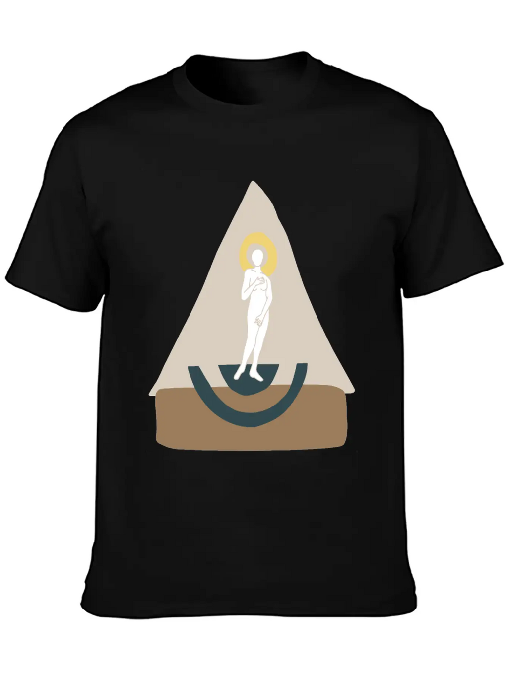 Abstract Boho Venus Classic Cotton Tee – Unisex Comfort For Any Season