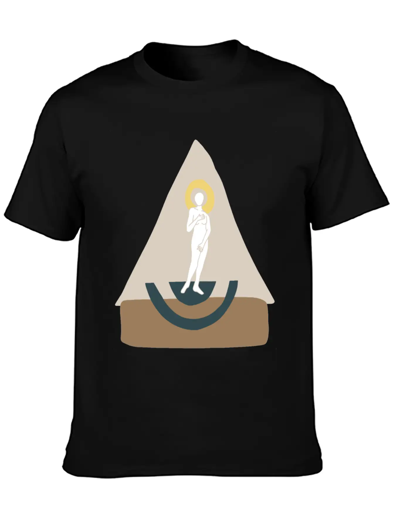 Abstract Boho Venus Classic Cotton Tee – Unisex Comfort For Any Season