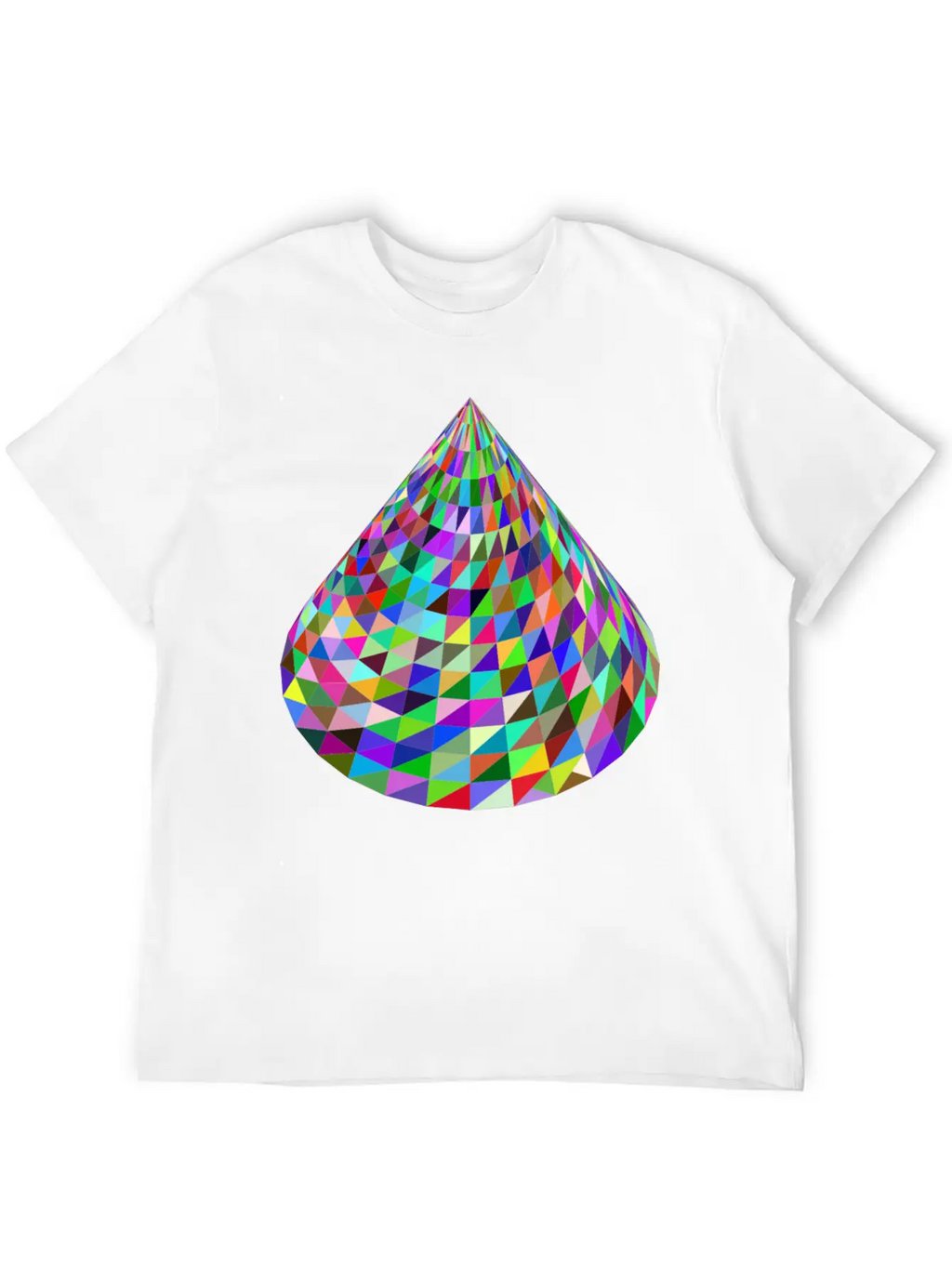 Abstract Cone Basic Graphic T-Shirt – Daily Comfort In Soft Cotton