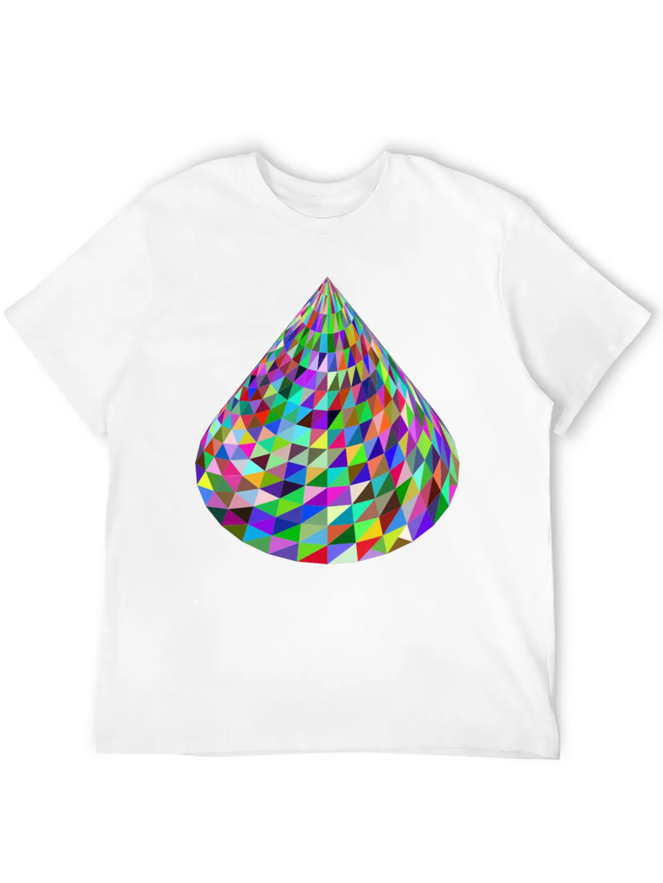 Abstract Cone Basic Graphic T-Shirt – Daily Comfort In Soft Cotton