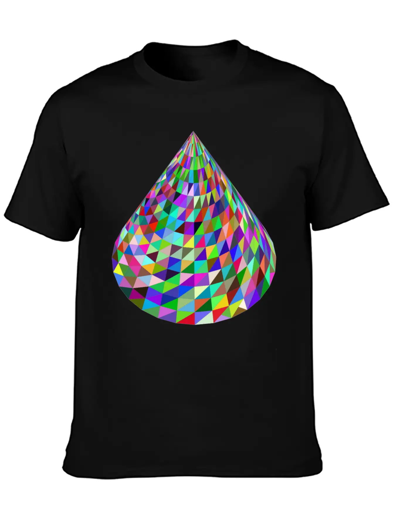 Abstract Cone Basic Graphic T-Shirt – Daily Comfort In Soft Cotton