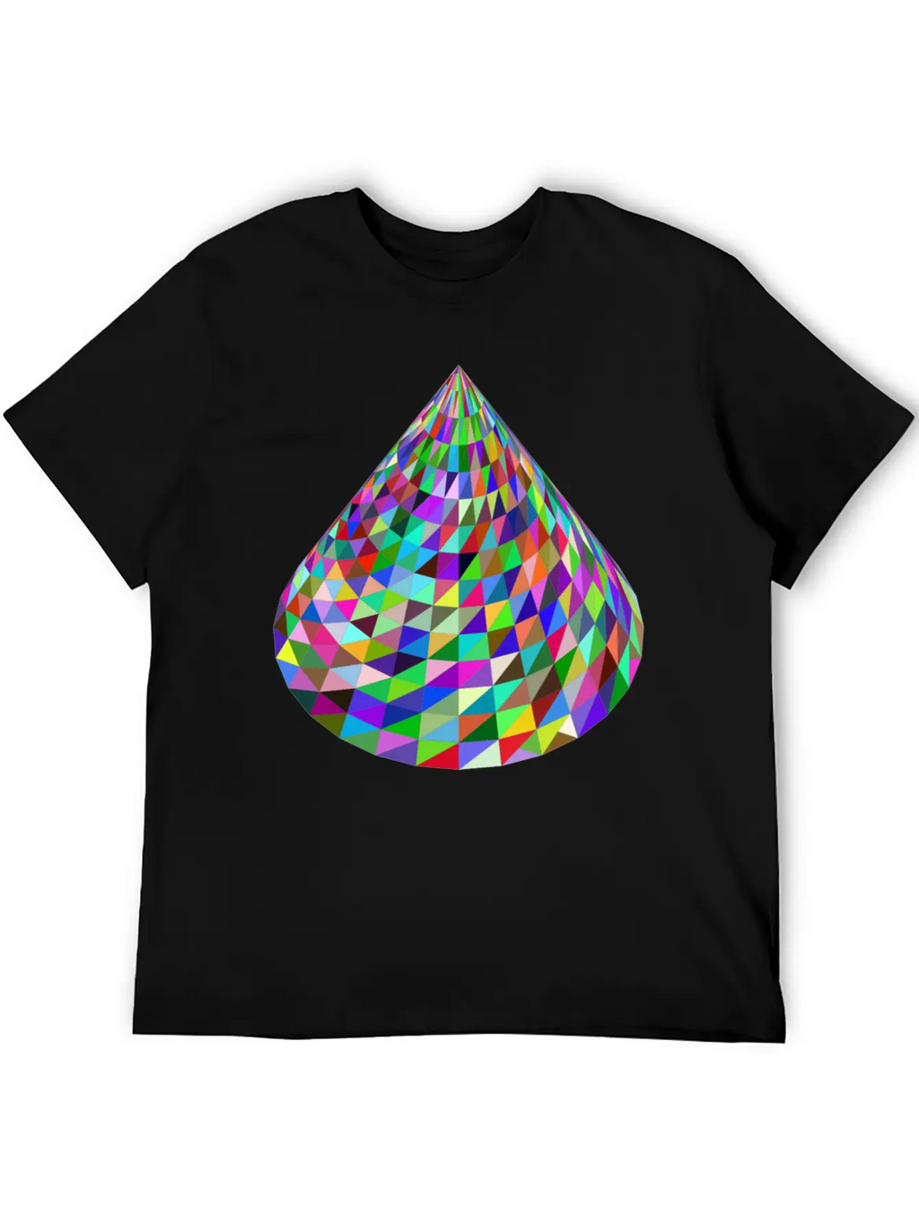 Abstract Cone Basic Graphic T-Shirt – Daily Comfort In Soft Cotton