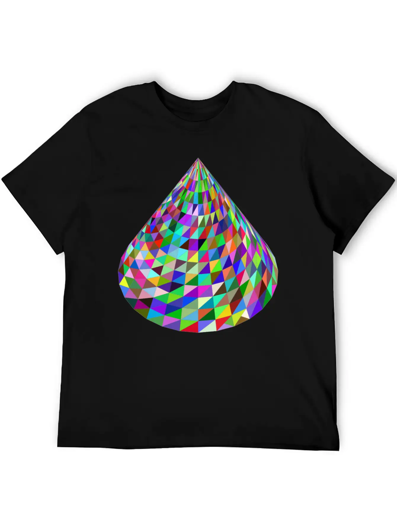Abstract Cone Basic Graphic T-Shirt – Daily Comfort In Soft Cotton