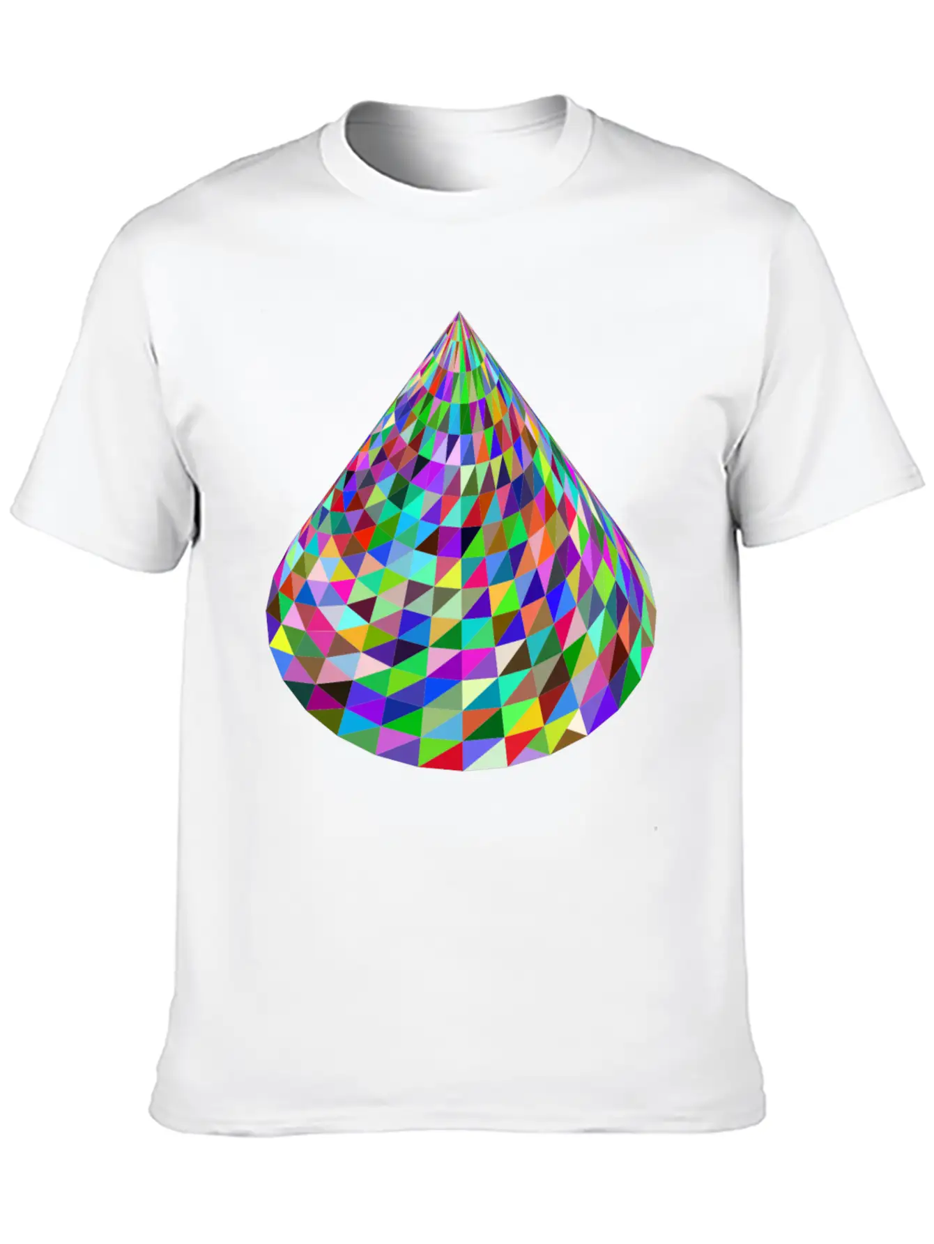 Abstract Cone Basic Graphic T-Shirt – Daily Comfort In Soft Cotton