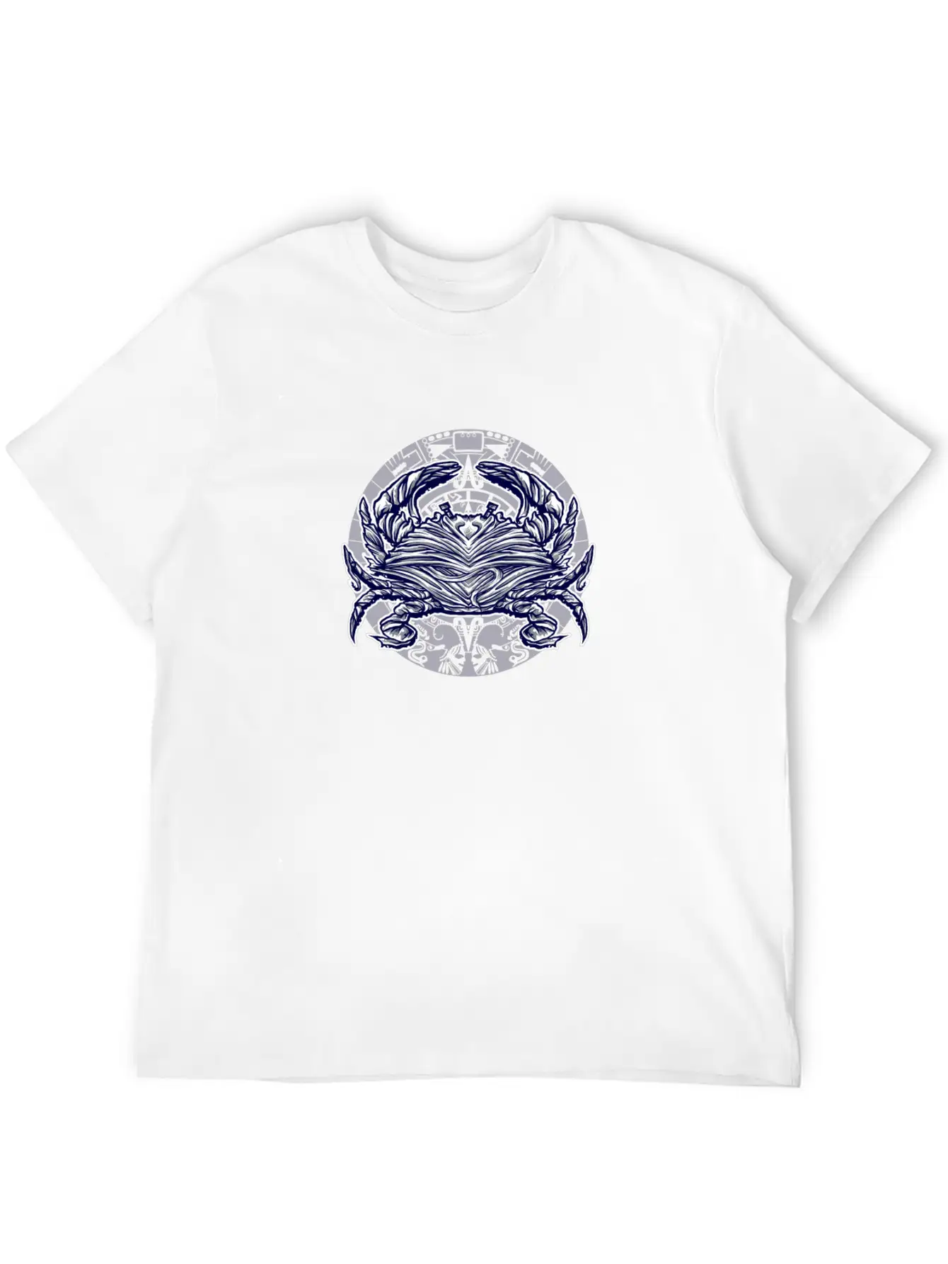 Abstract Crab Essential Cotton Tee For Daily Outfits – Unisex Style