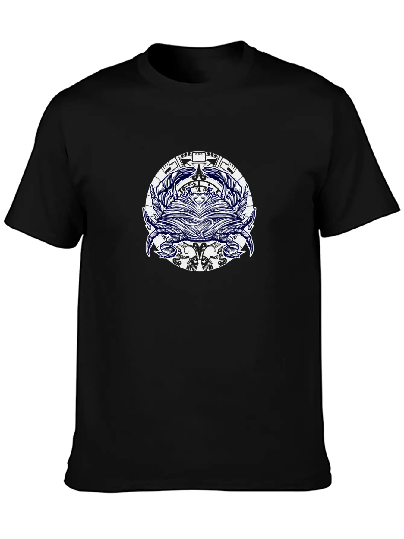Abstract Crab Essential Cotton Tee For Daily Outfits – Unisex Style