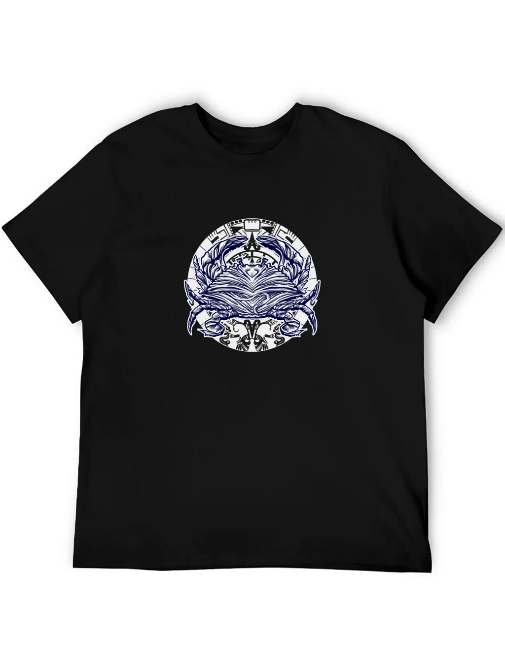 Abstract Crab Essential Cotton Tee For Daily Outfits – Unisex Style