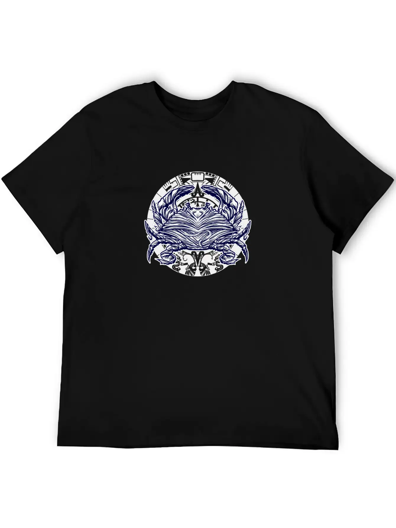 Abstract Crab Essential Cotton Tee For Daily Outfits – Unisex Style