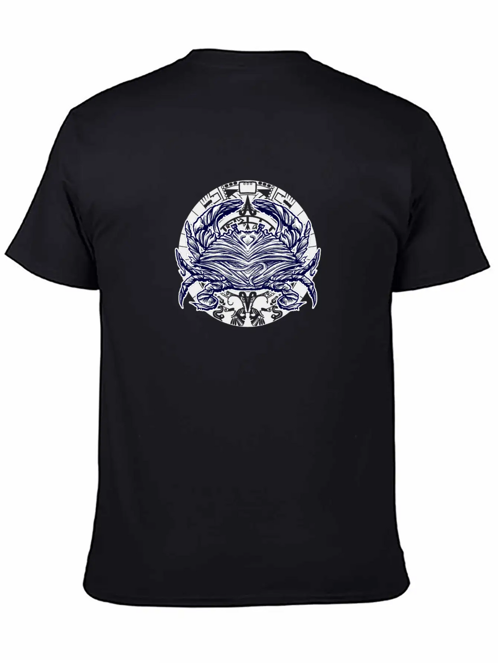 Abstract Crab Essential Cotton Tee For Daily Outfits – Unisex Style