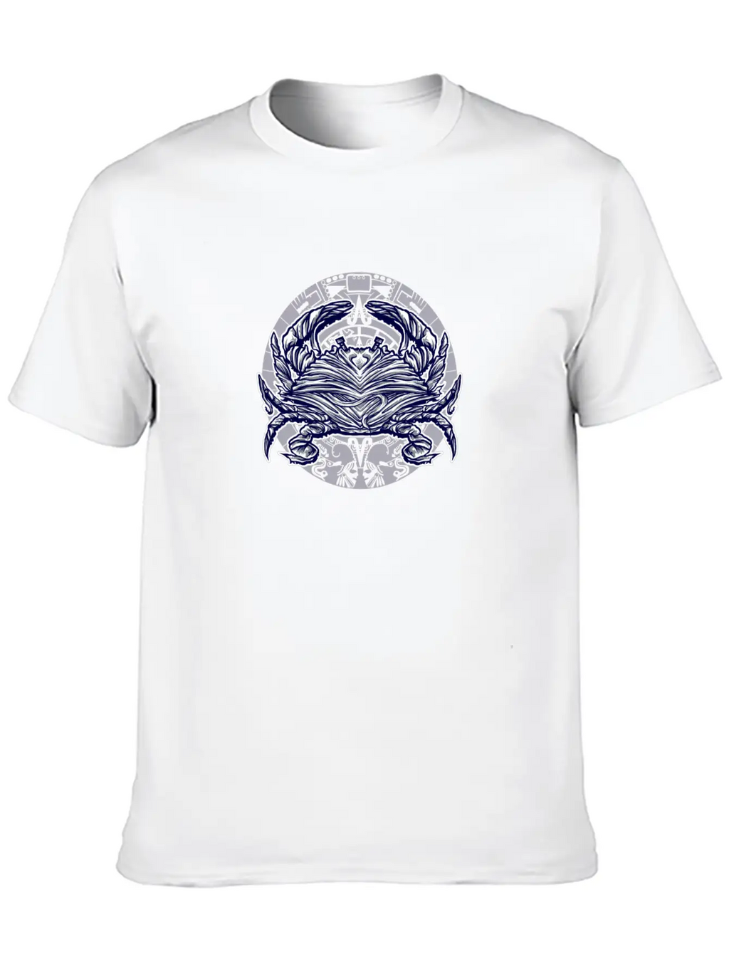 Abstract Crab Essential Cotton Tee For Daily Outfits – Unisex Style
