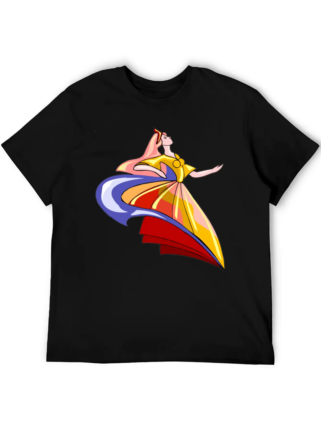 Abstract Dance Classic Cotton Tee – Unisex Comfort For Any Season