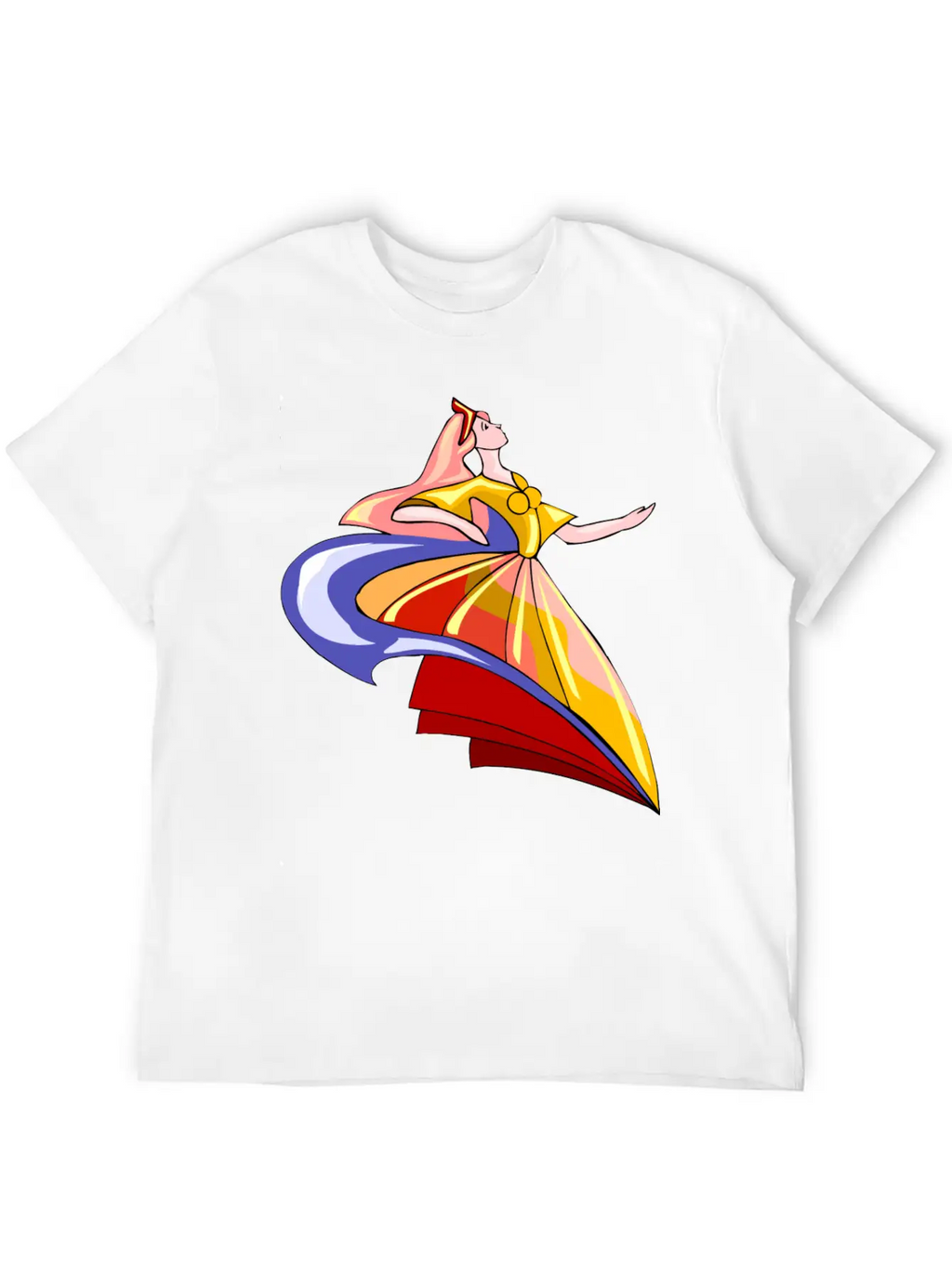 Abstract Dance Classic Cotton Tee – Unisex Comfort For Any Season