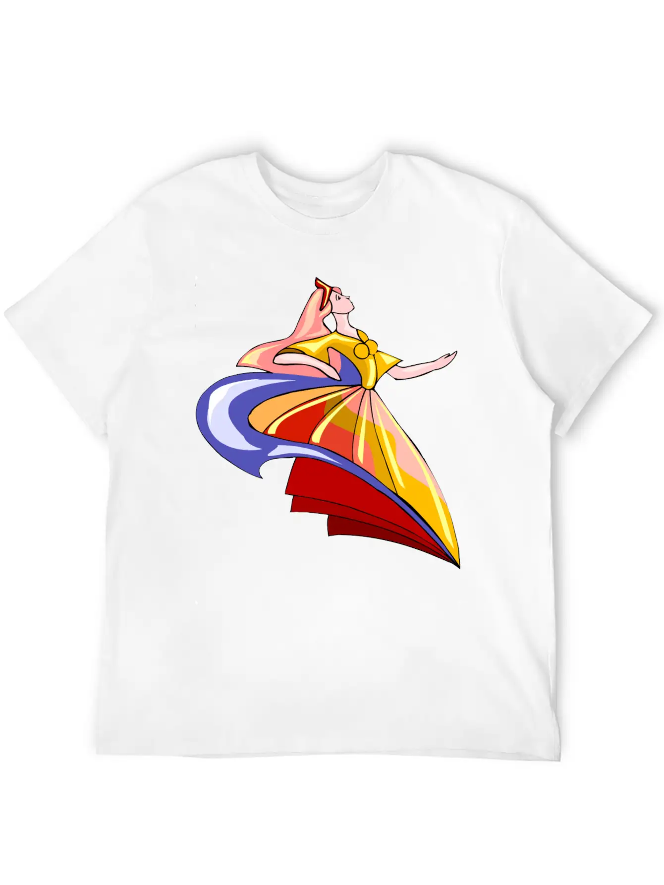 Abstract Dance Classic Cotton Tee – Unisex Comfort For Any Season