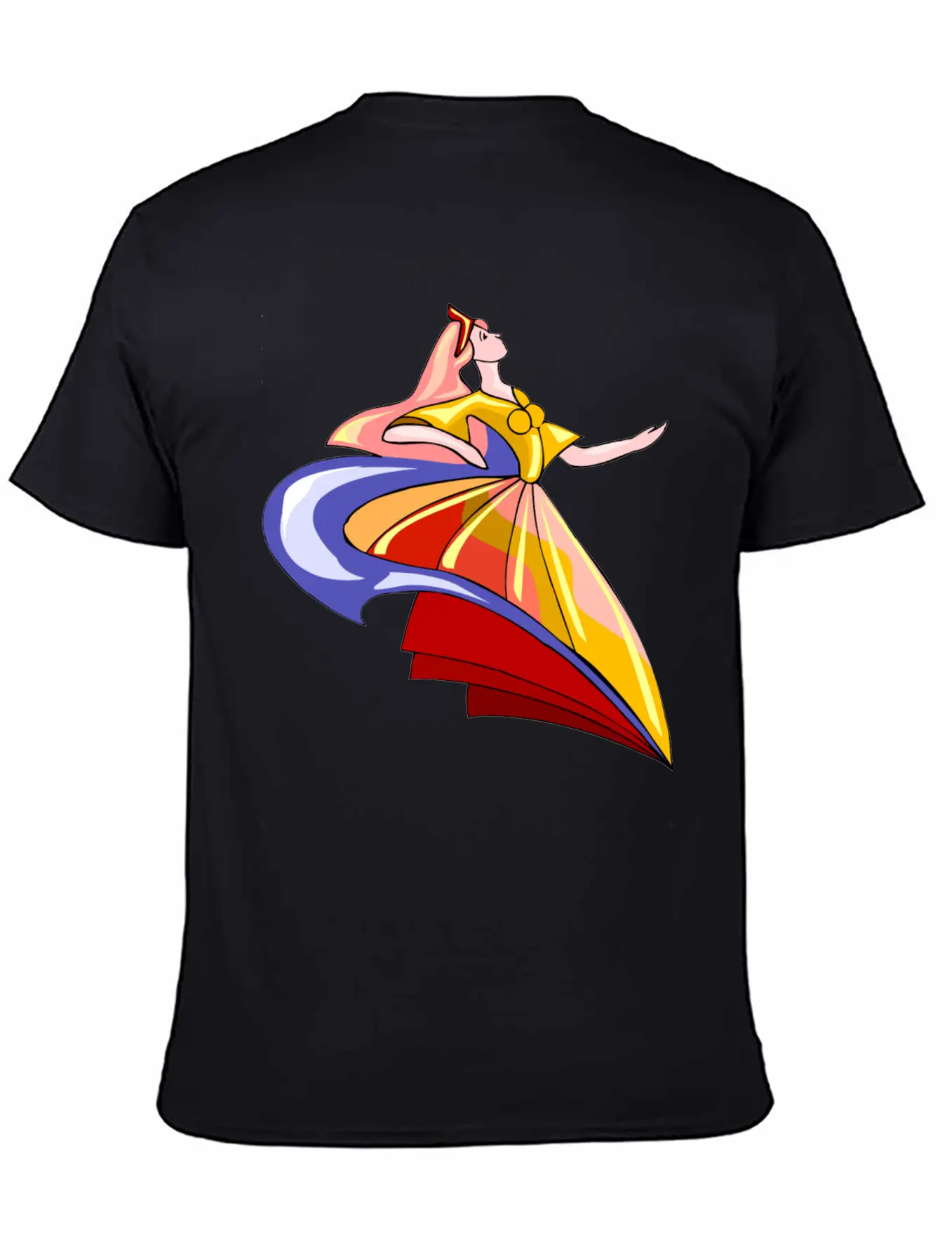 Abstract Dance Classic Cotton Tee – Unisex Comfort For Any Season