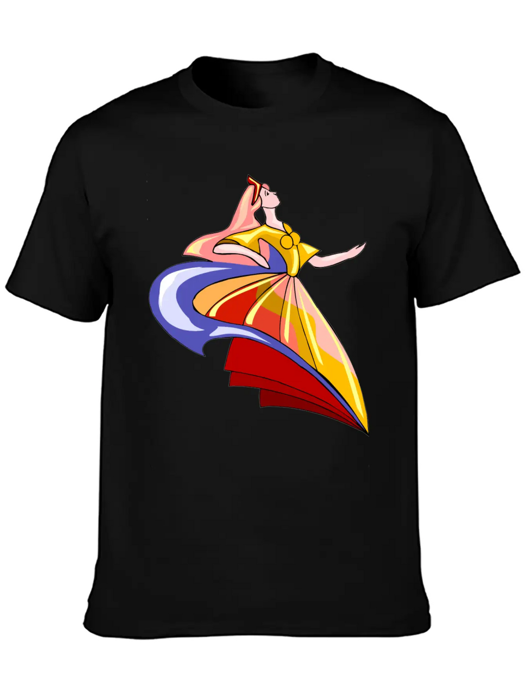 Abstract Dance Classic Cotton Tee – Unisex Comfort For Any Season