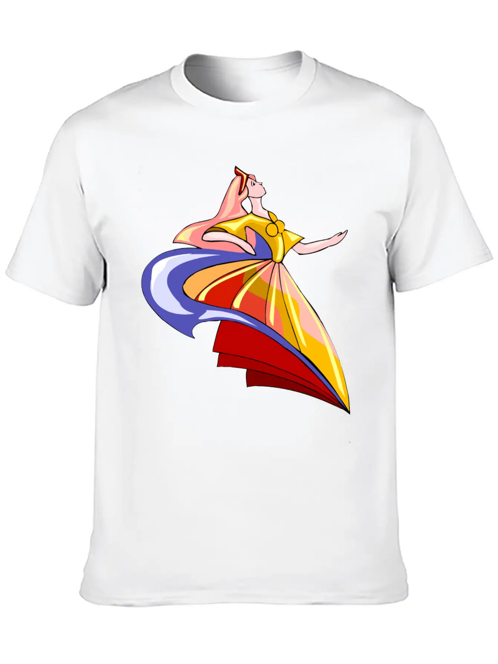 Abstract Dance Classic Cotton Tee – Unisex Comfort For Any Season