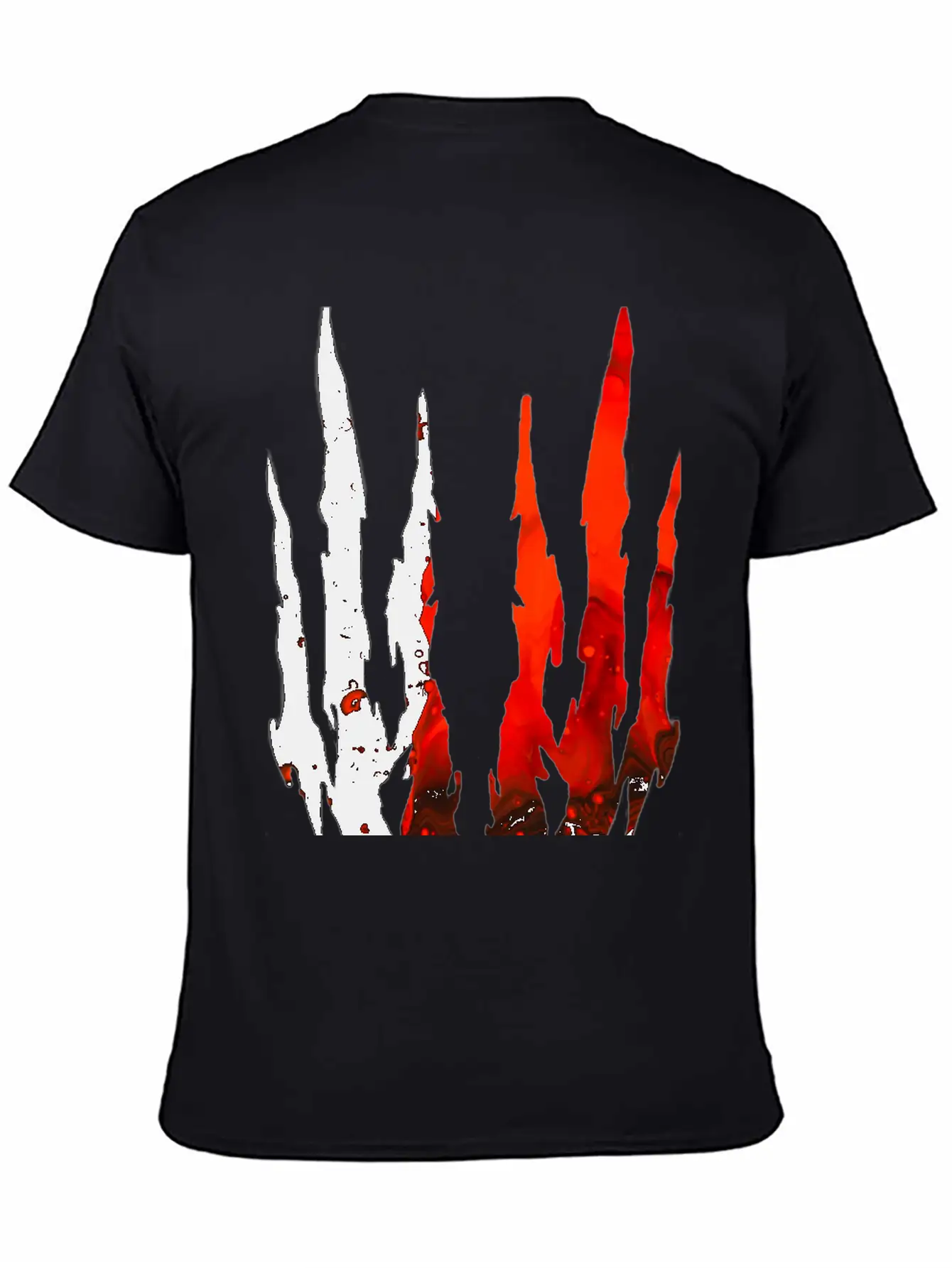 Abstract Design Red Essential Cotton Tee For Daily Outfits – Unisex Style