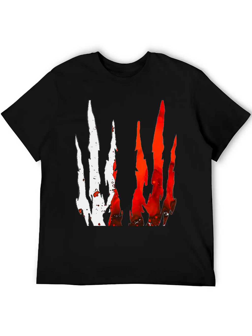 Abstract Design Red Essential Cotton Tee For Daily Outfits – Unisex Style