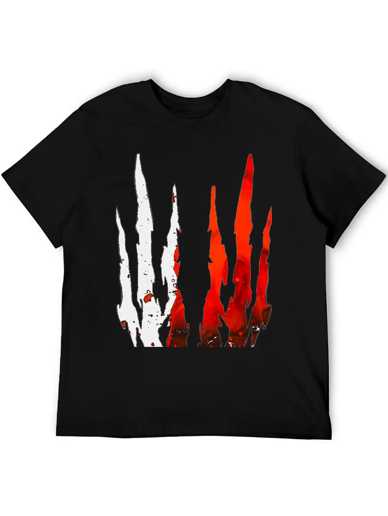 Abstract Design Red Essential Cotton Tee For Daily Outfits – Unisex Style