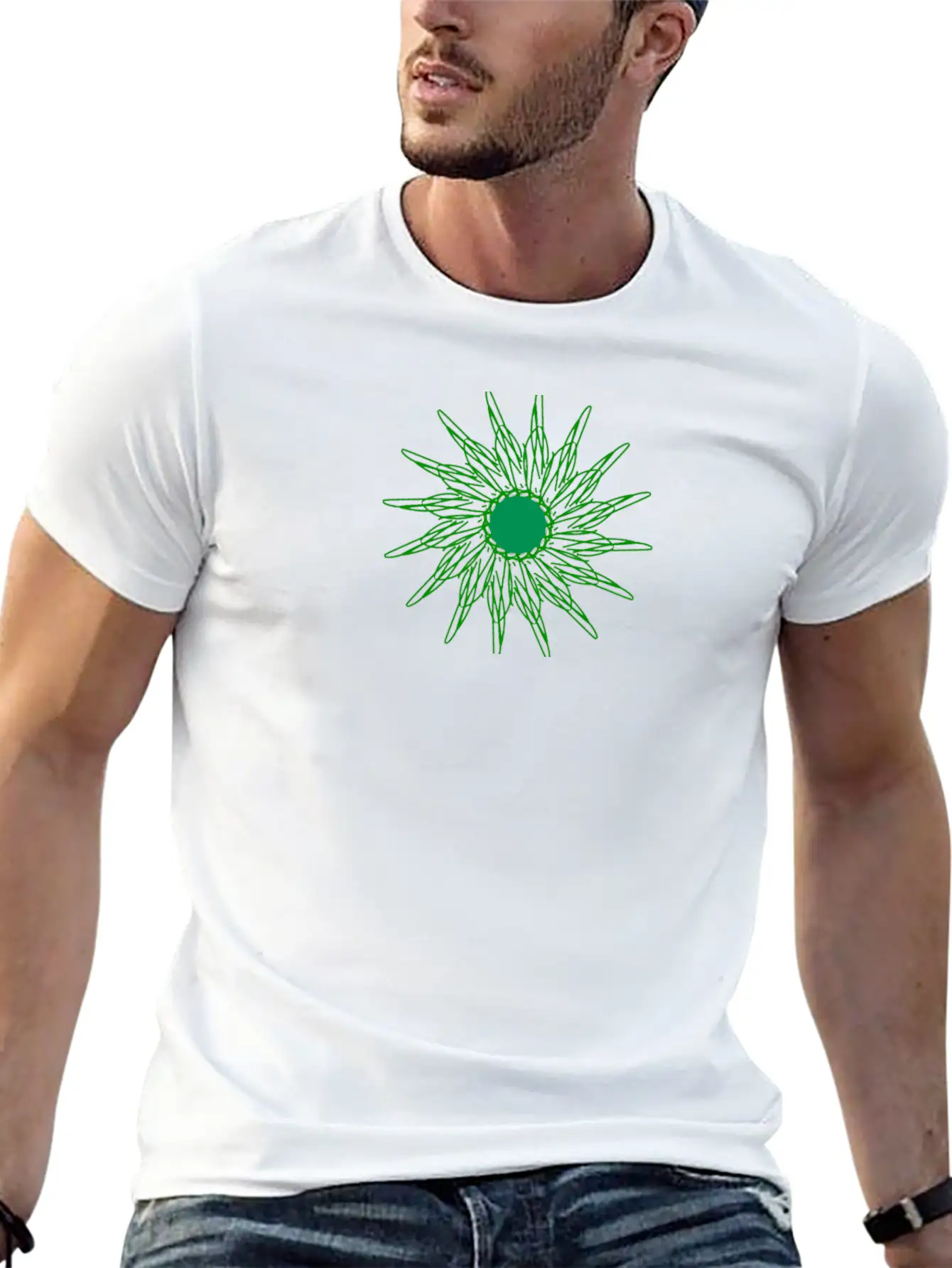 Abstract Design Relaxed Everyday Tee – Lightweight And Durable Cotton