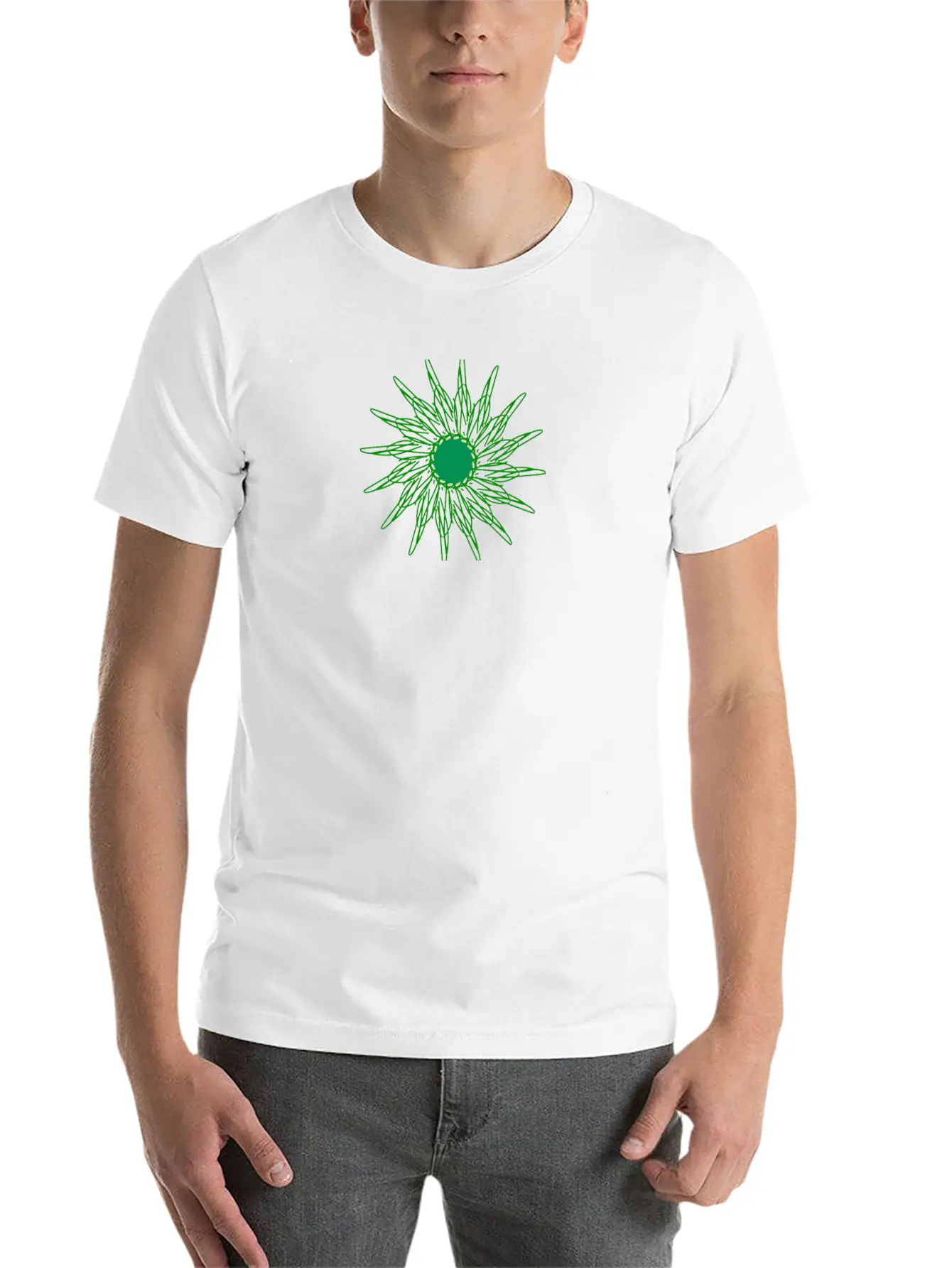 Abstract Design Relaxed Everyday Tee – Lightweight And Durable Cotton