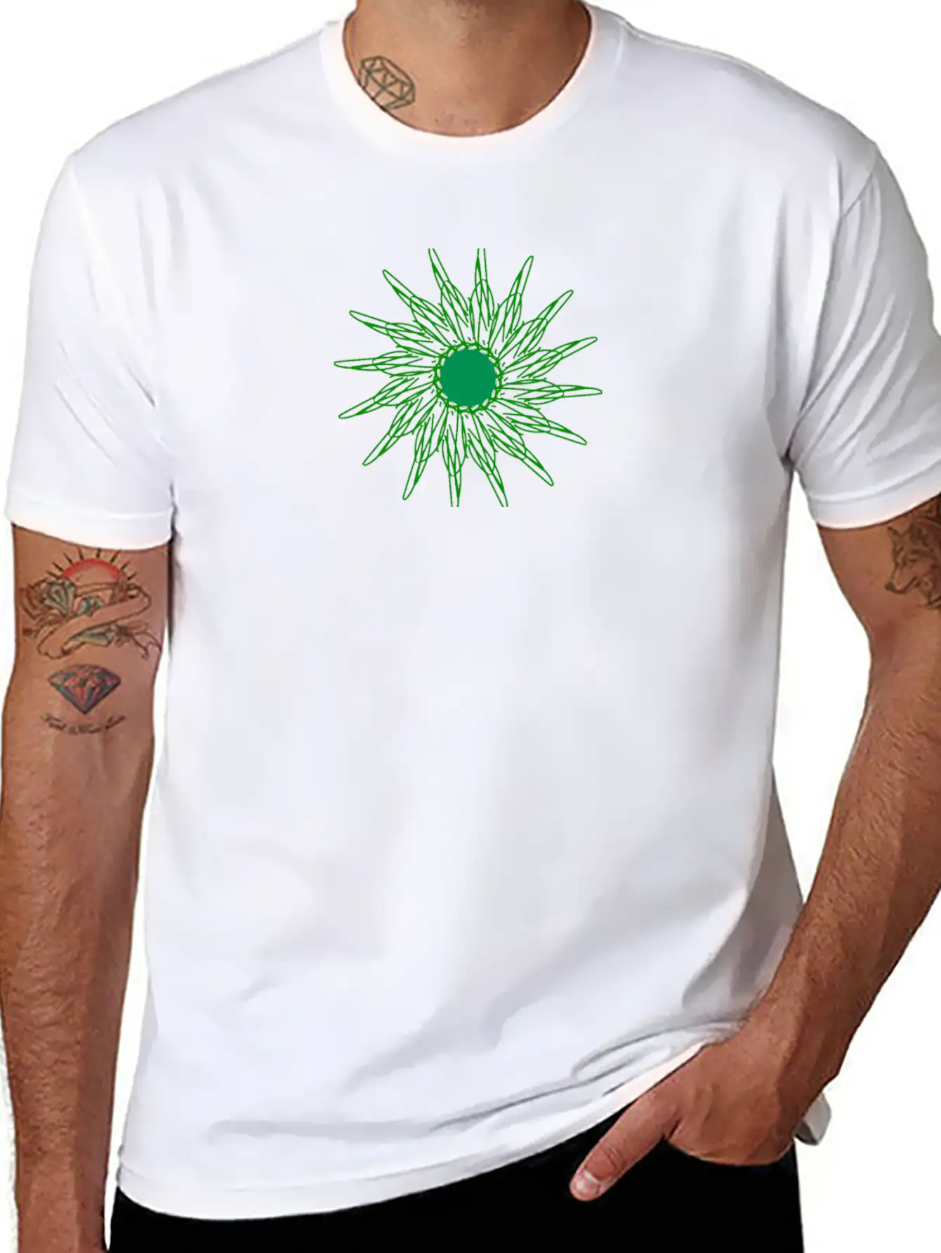 Abstract Design Relaxed Everyday Tee – Lightweight And Durable Cotton