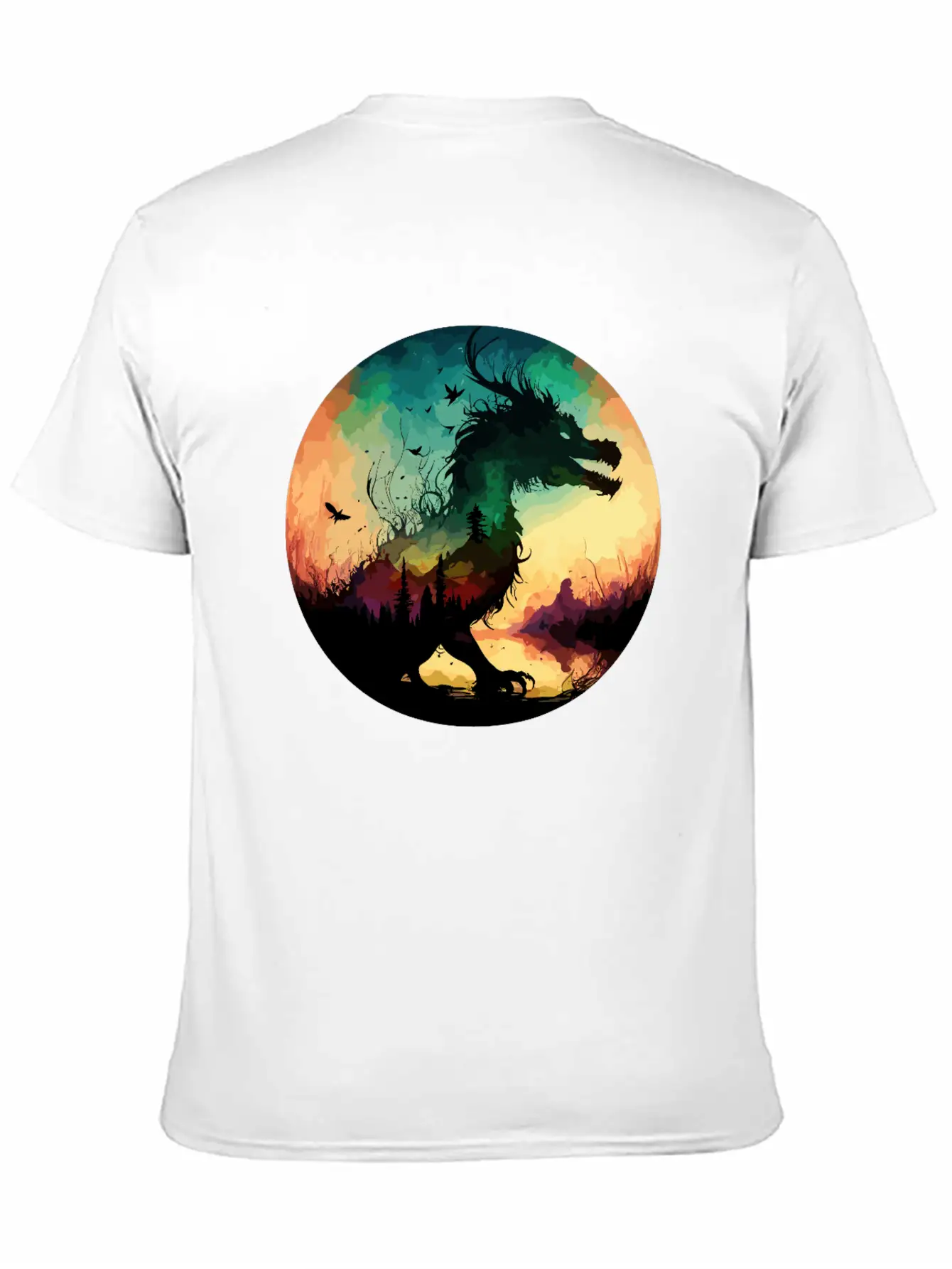 Abstract Dragon Pt.2 Basic Graphic T-Shirt – Daily Comfort In Soft Cotton