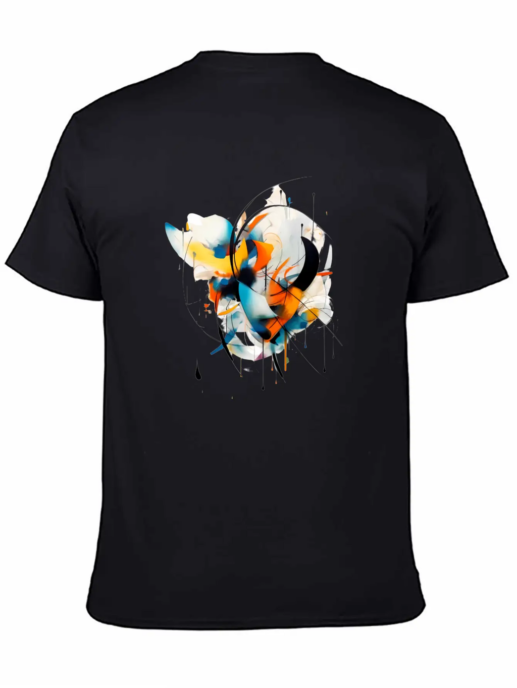 Abstract Essential Cotton Tee For Daily Outfits – Unisex Style