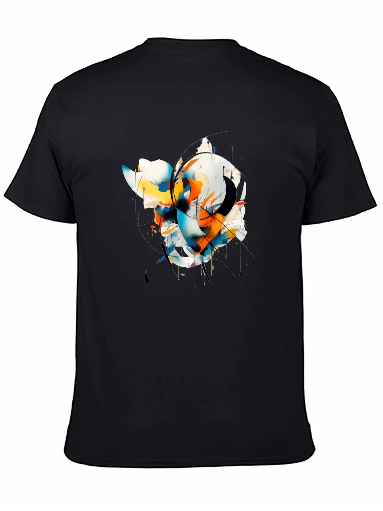 Abstract Essential Cotton Tee For Daily Outfits – Unisex Style