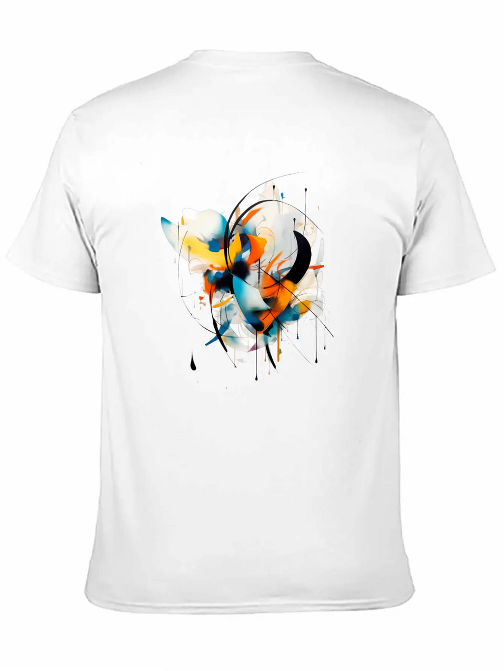 Abstract Essential Cotton Tee For Daily Outfits – Unisex Style