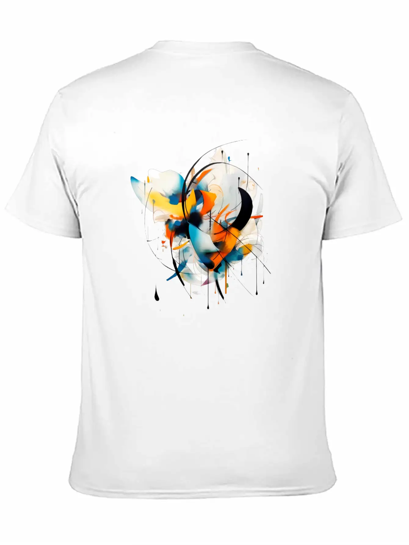 Abstract Essential Cotton Tee For Daily Outfits – Unisex Style